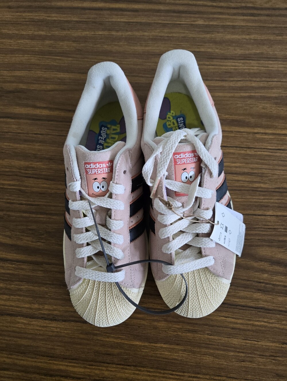 Adidas Superstar Spongebob Patrick Collab Suede Sneakers Men 8 Wom 9 Pink Black